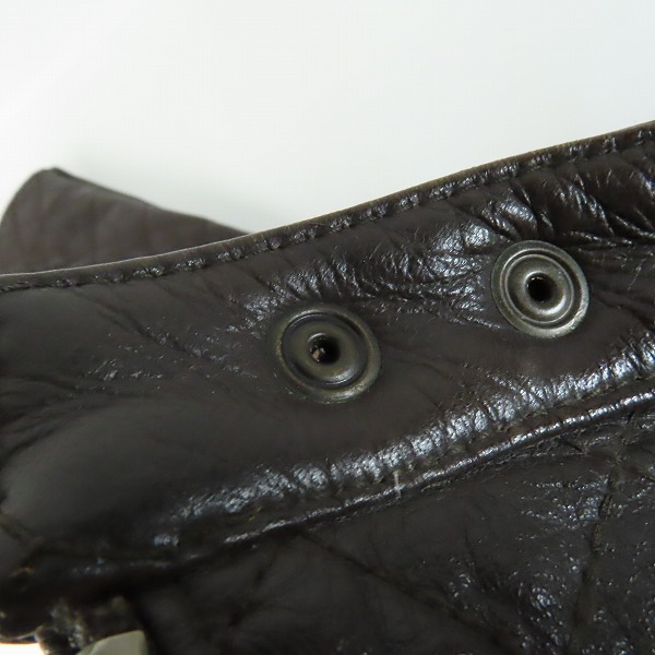 実際に弊社で買取させて頂いたDOLCE&GABBANA/ドルチェ&ガッバーナ ラムレザー キルティングライダースジャケット 48の画像 8枚目