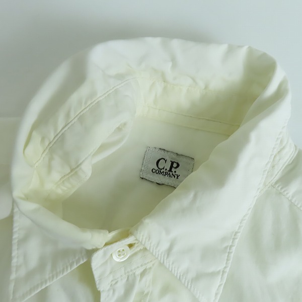 実際に弊社で買取させて頂いたC.P.COMPANY/シーピーカンパニー 長袖シャツ ホワイト /Lの画像 7枚目