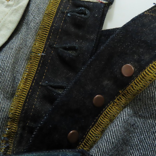 実際に弊社で買取させて頂いたvisvim/ビズビム SOCIAL SCULPTURE 01 SLIM RAW MUD OD/ソーシャルスカルプチャー デニムパンツ 0123205005010/W36L30の画像 9枚目