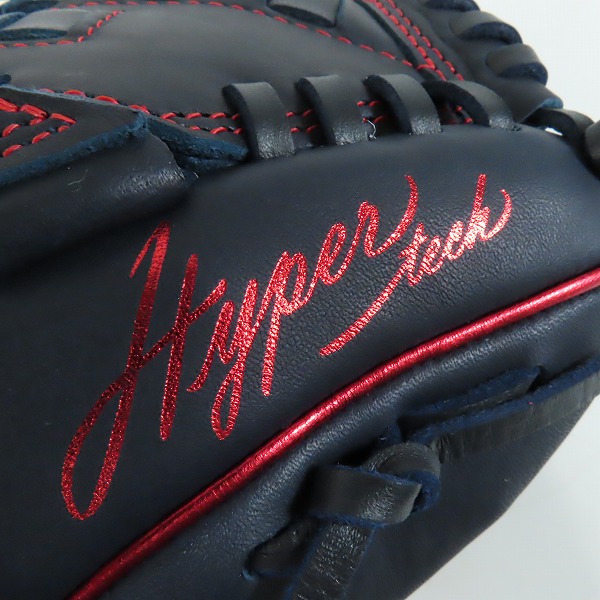 実際に弊社で買取させて頂いたRawlings/ローリングス HYPER TECH/ハイパーテック 軟式 投手用/ピッチャー用 グローブ/グラブ GR4HTCA15Wの画像 5枚目