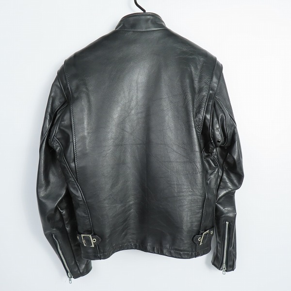 実際に弊社で買取させて頂いたSCHOTT/ショット ボアライナー付き シングルレザーライダースジャケット /34の画像 1枚目