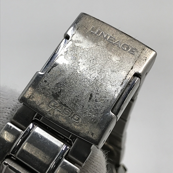 実際に弊社で買取させて頂いたCASIO/カシオ LINEAGE/リニエージ 電波ソーラー 時計/ウォッチ LCW-M300D-1AJFの画像 7枚目