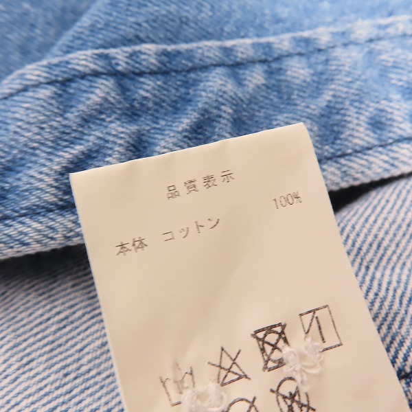 実際に弊社で買取させて頂いたDESCENDANT/ディセンダント 23AW ALLEN DENIM LS SHIRT COLOR/デニムシャツ 232WVDS-SHM01/2の画像 4枚目