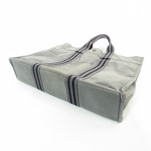 実際に弊社で買取させて頂いたHERMES/エルメス エールライン コットン トートバッグ/ハンドバッグの画像 2枚目