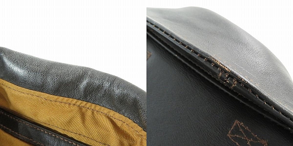 実際に弊社で買取させて頂いたTHE REAL McCOY'S/ザ リアルマッコイズ A-2 model 220 レザー フライトジャケット MJ22001 /42の画像 9枚目