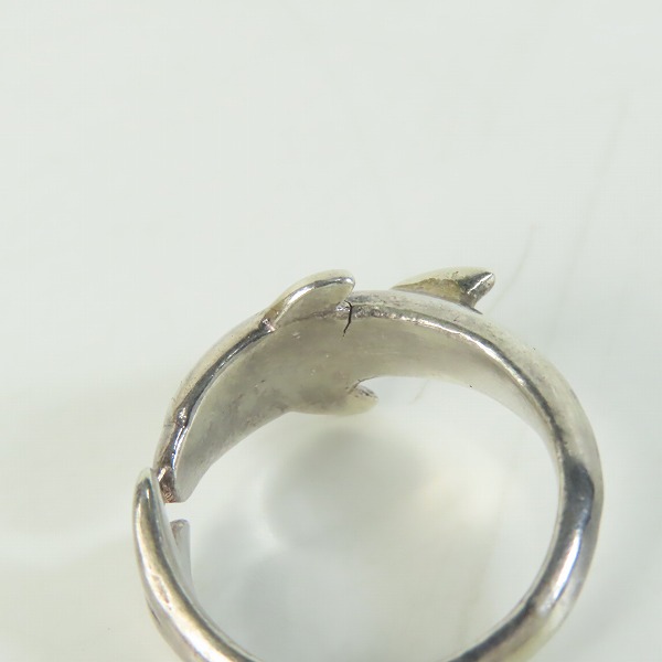 実際に弊社で買取させて頂いたHOLLYWOOD RANCH MARKET/ハリウッドランチマーケット ドルフィン/イルカ リング 17号の画像 7枚目