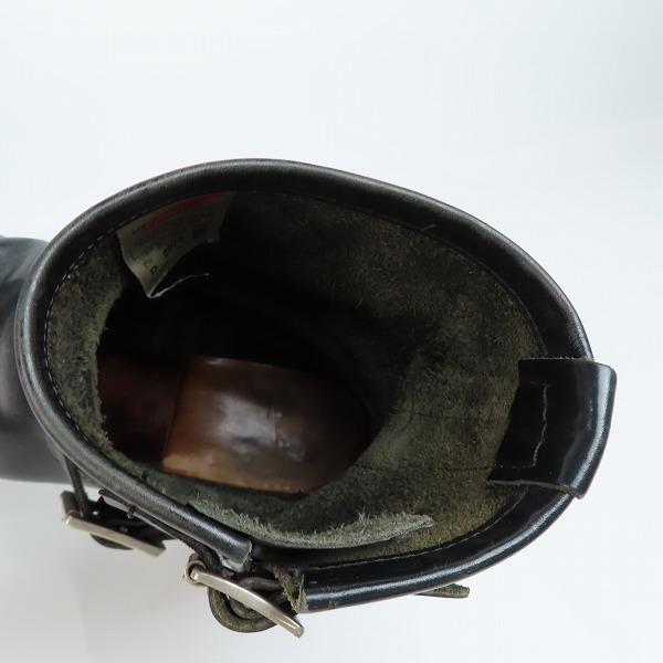 実際に弊社で買取させて頂いたRED WING/レッドウィング ショート エンジニアブーツ スチールトゥ ブラック 2976/7.5Dの画像 4枚目