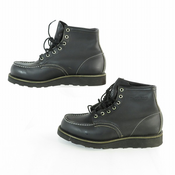 実際に弊社で買取させて頂いたREDWING/レッドウィング オールブラックセッターブーツ 8137/9Dの画像 3枚目