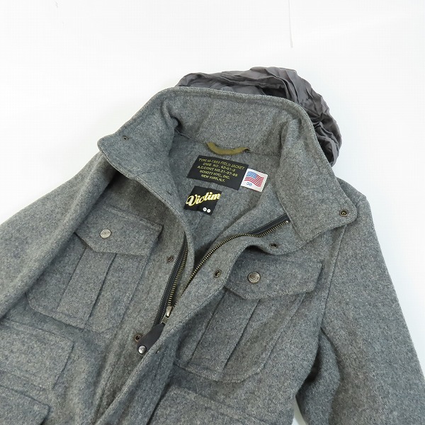 実際に弊社で買取させて頂いた【難あり】Victim×Schott/ヴィクティム×ショット M-65 ミリタリージャケット V83152/38の画像 2枚目