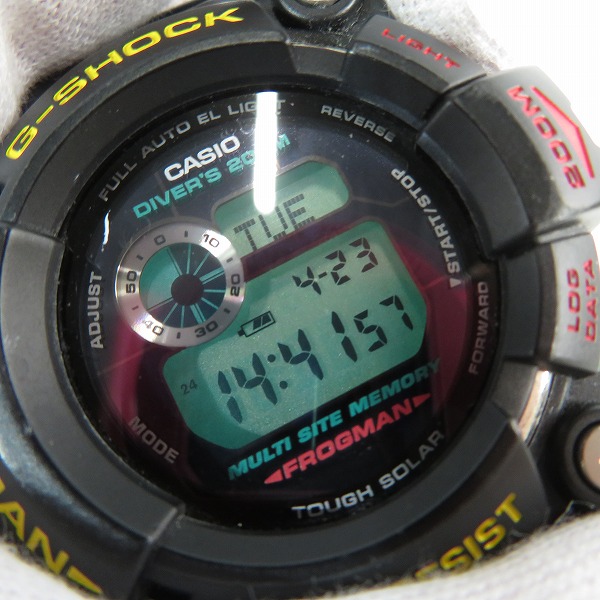 実際に弊社で買取させて頂いたG-SHOCK/Gショック FROGMAN/フロッグマン ファイナルエディション タフソーラー GW-200Z-1JFの画像 4枚目