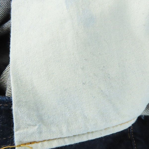 実際に弊社で買取させて頂いたDENIME×WAREHOUSE/ドゥニーム×ウェアハウス Lot.221 ボタンフライ デニムパンツ/ジーンズ/W38L32の画像 8枚目