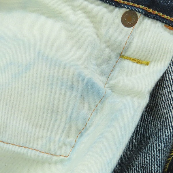 実際に弊社で買取させて頂いたEVISU/エヴィス LOT.2001 TIGER PRESHRUNK/タイガープレシュリンク カモメ デニム パンツ/ジーンズ/36の画像 8枚目
