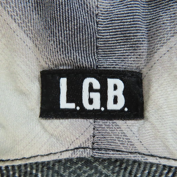 実際に弊社で買取させて頂いたL.G.B./ルグランブルー チェック ダメージ シャツ/パーカー Shirt-G/PK/M 09173/1の画像 2枚目