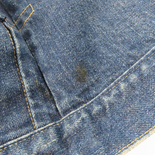 実際に弊社で買取させて頂いたLEVIS/リーバイス 70502 XX 日本製 J02刻印 1st デニムジャケット/38の画像 8枚目