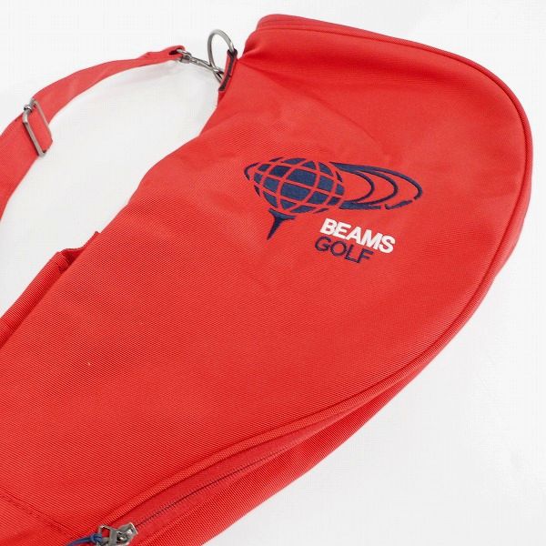 実際に弊社で買取させて頂いたBEAMS GOLF/ビームスゴルフ クラブケース ショルダー付き レッドの画像 2枚目