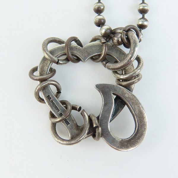 実際に弊社で買取させて頂いたNUMBER (N)INE/ナンバーナイン×Jam Home Made/ジャムホームメイド ハート涙ネックレスの画像 1枚目