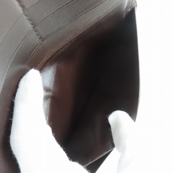 実際に弊社で買取させて頂いた土屋鞄製造所/ツチヤカバン コードバン ロングウォレット/長財布の画像 4枚目