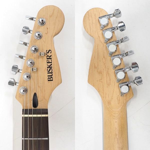 実際に弊社で買取させて頂いた★BUSKER'S/バスカーズ ストラトキャスターType エレキギター ソフトケース付の画像 2枚目