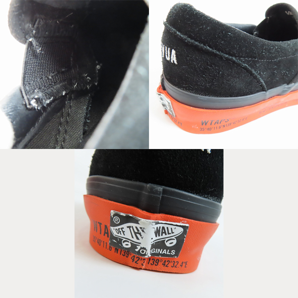 実際に弊社で買取させて頂いたWTAPS × VANS/ダブルタップス×バンズ  OG CLASSIC SLIP-ON/クラシック スリッポン VN0A45JK20E1/27の画像 6枚目
