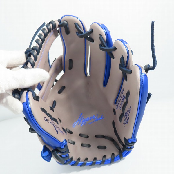 実際に弊社で買取させて頂いたRawlings/ローリングス HYPER TECH COLOR SYNC 軟式 内野手用 グローブ/グラブ GR4HTCN62の画像 2枚目