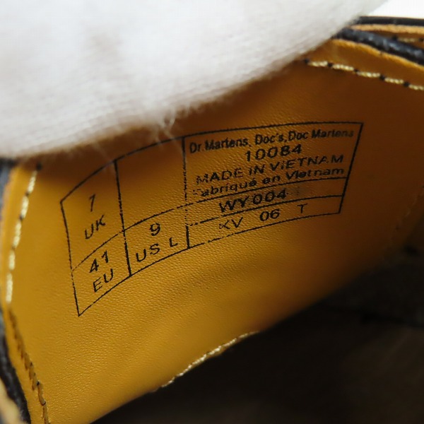 実際に弊社で買取させて頂いたDr.Martens/ドクターマーチン 1461 エナメル 3ホール ブーツ 10084/UK7の画像 5枚目