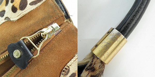 実際に弊社で買取させて頂いたJIMMY CHOO/ジミーチュウ ハラコハンドバッグの画像 9枚目