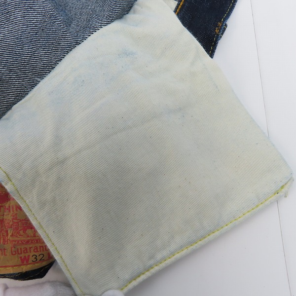 実際に弊社で買取させて頂いたLEVI'S/リーバイス LVC/ヴィンテージクロージング 1955モデル USA製 501XX デニムパンツ 50155-0116/W32L32の画像 8枚目
