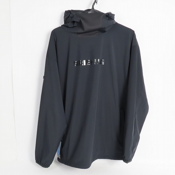 実際に弊社で買取させて頂いた【未使用】BRIEFING/ブリーフィング WIND HOODIE 超撥水 ウィンドブレーカー プルオーバー ブラック BRG223M19/M