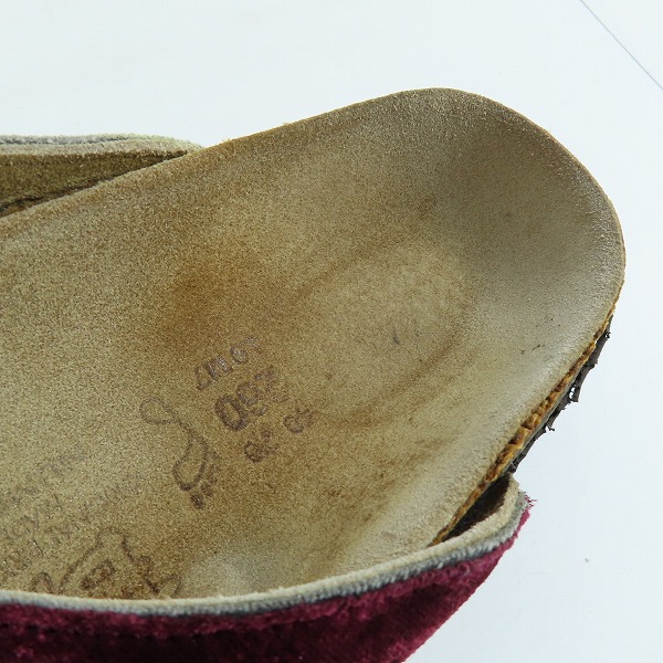 実際に弊社で買取させて頂いたNUMBER NINE × BIRKENSTOCK/ナンバーナイン × ビルケンシュトック 初期 ベロアサンダル 26の画像 4枚目