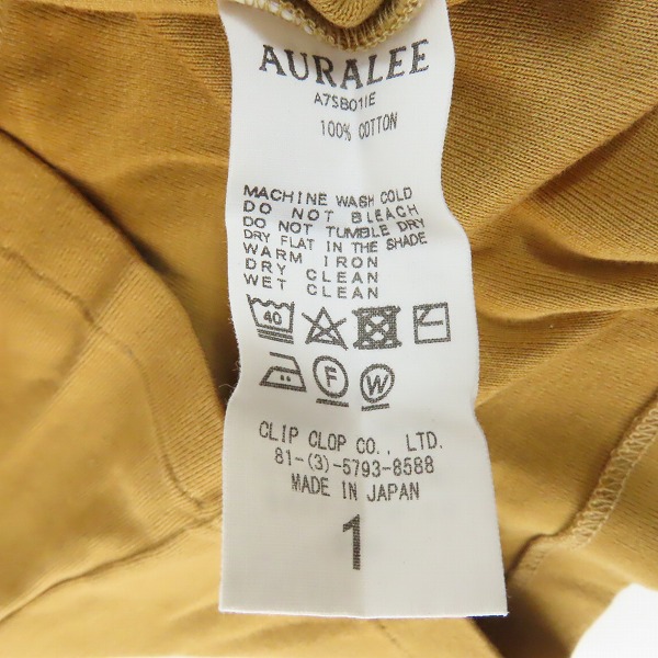 実際に弊社で買取させて頂いたAURALEE/オーラリー for IENA/イエナ カットソー A7SB01IE/1の画像 3枚目