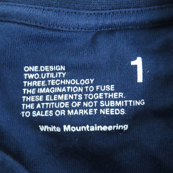 実際に弊社で買取させて頂いたWHITE MOUNTAINEERING/ホワイトマウンテニアリング 半袖Tシャツ wm1771518/1の画像 2枚目