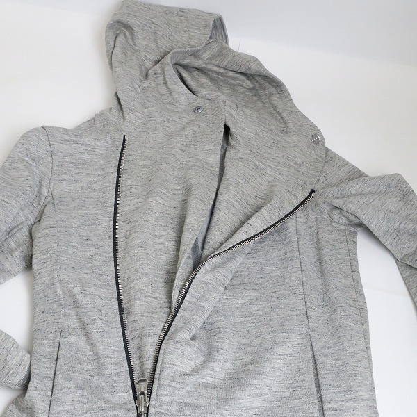 実際に弊社で買取させて頂いたISAMU KATAYAMA BACKLASH/バックラッシュ リネン/コットン ロング パーカー 1821-02/Sの画像 4枚目