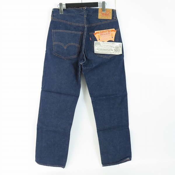 実際に弊社で買取させて頂いた【未使用】LEVI'S/リーバイス 501 米国製 刻印6 66前期 赤耳 フラッシャー付 デニムパンツ/W32の画像 1枚目