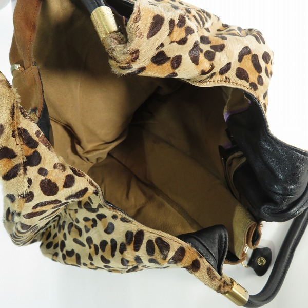実際に弊社で買取させて頂いたJIMMY CHOO/ジミーチュウ ハラコハンドバッグの画像 5枚目