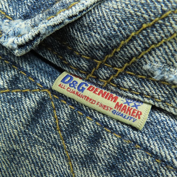 実際に弊社で買取させて頂いたD&G/ディーアンドジー DOLCE&GABBANA/ドルチェ&ガッバーナ デニムジャケット切替ブルゾン RB0534/Lの画像 4枚目