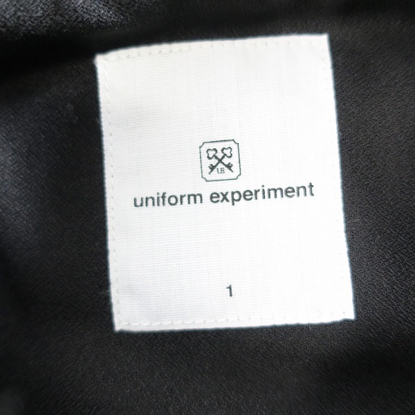 実際に弊社で買取させて頂いた【未使用】uniform experiment/ユニフォームエクスペリメント S/S OPEN COLLAR SHIRT シャツ UE-220043/1の画像 2枚目