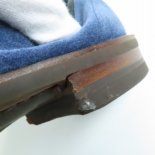 実際に弊社で買取させて頂いたCROCKETT & JONES/クロケット＆ジョーンズ アンラインド ローファー ネイビー TEIGNの画像 8枚目