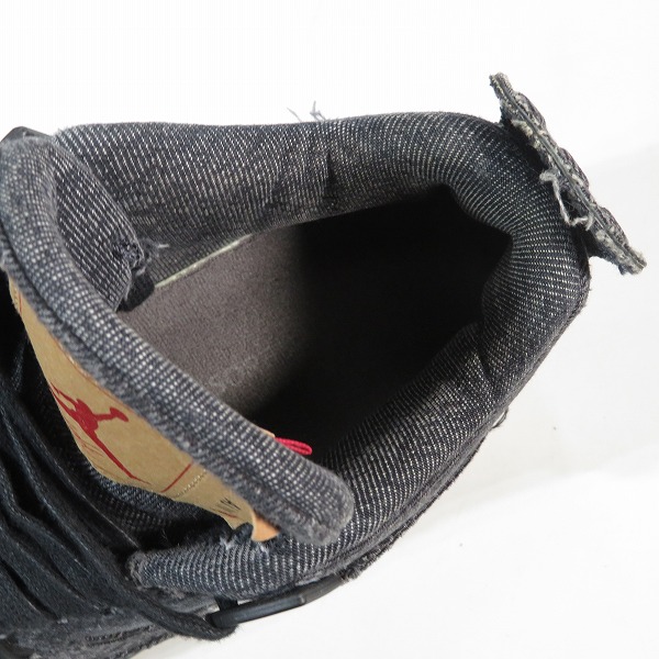 実際に弊社で買取させて頂いたNIKE×LEVIS/ナイキ×リーバイス AIR JORDAN 4 RETRO NRG/エアジョーダン 4 AO2571-001/27.5の画像 4枚目