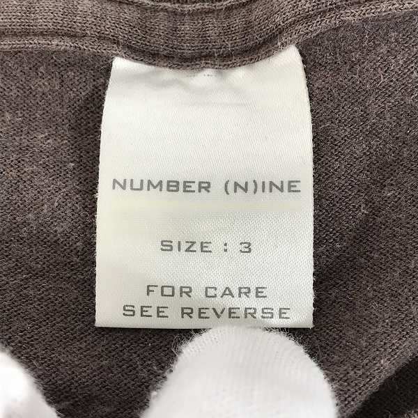 実際に弊社で買取させて頂いたNUMBER (N)INE/ナンバーナイン 胸ロゴ 横文字 Tシャツ 3の画像 2枚目