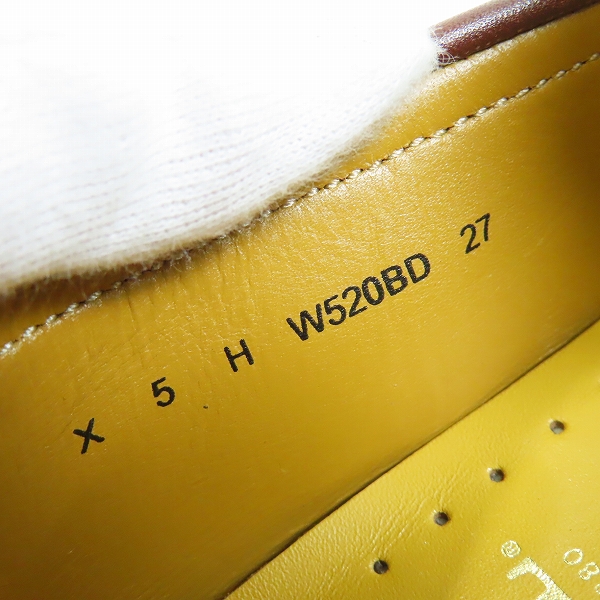 実際に弊社で買取させて頂いたREGAL/リーガル レザー コインローファー W520BD/27.0の画像 5枚目