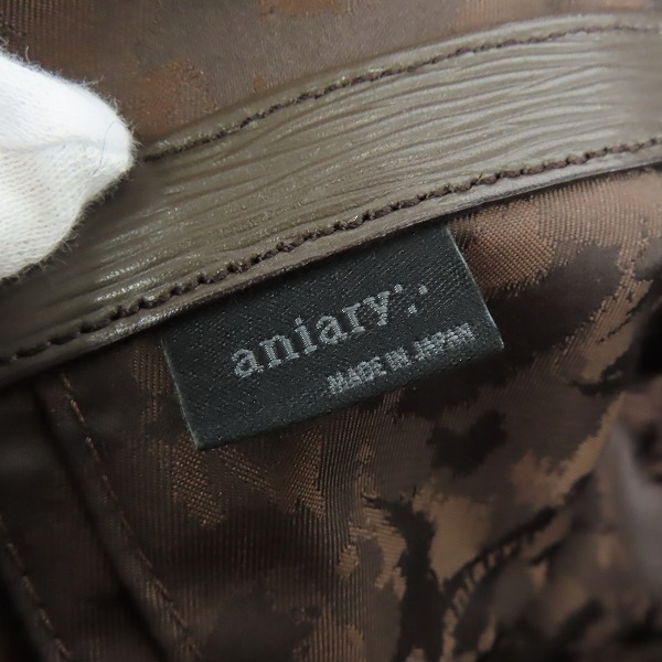 実際に弊社で買取させて頂いたaniary/アニアリ ウェイブレザーブリーフケース 16-01000の画像 4枚目