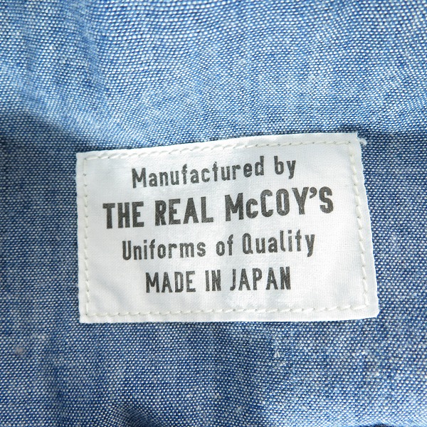 実際に弊社で買取させて頂いたTHE REAL McCOY'S/リアルマッコイズ 長袖 ワークシャツの画像 3枚目