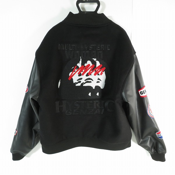 実際に弊社で買取させて頂いたHYSTERIC GLAMOUR×genzai/ヒステリックグラマー×ゲンザイ WOMAN STADIUM JUMPER スタジャン GZ1291/Lの画像 1枚目