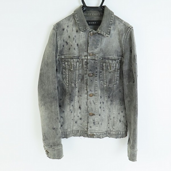 実際に弊社で買取させて頂いたroar/ロアー 二丁拳銃スワロフスキー/弾丸加工/デニムジャケット/Gジャン 17SRB-21KW/1