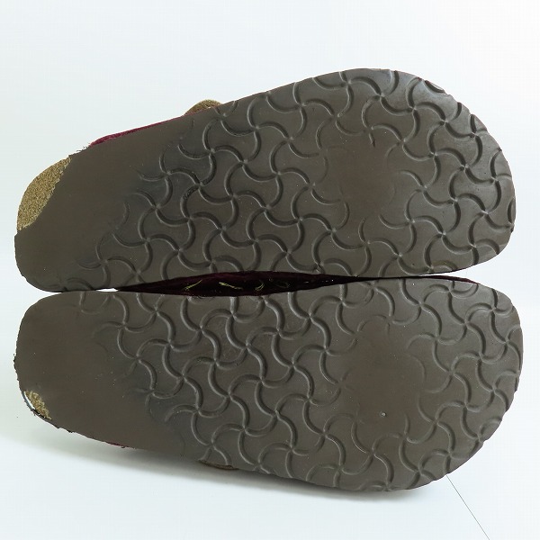 実際に弊社で買取させて頂いたNUMBER NINE × BIRKENSTOCK/ナンバーナイン × ビルケンシュトック 初期 ベロアサンダル 26の画像 2枚目