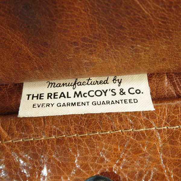 実際に弊社で買取させて頂いたThe REAL McCOYS/リアルマッコイズ A-2 フライトジャケット A-2 フライトジャケット/ミリタリージャケット/40の画像 4枚目