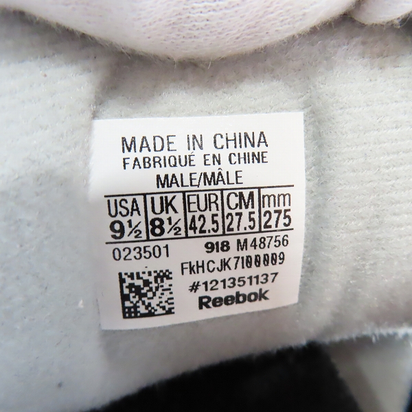 実際に弊社で買取させて頂いたReebok/リーボック INSTA PUMP FURY OG/インスタ ポンプ フューリー オリジナル M48756/27.5の画像 5枚目