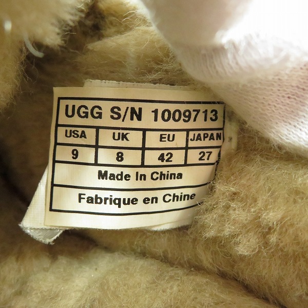 実際に弊社で買取させて頂いたUGG×PENDLETON/アグ×ペンドルトン M ASCOT ムートンシューズ 1009713 /27の画像 5枚目