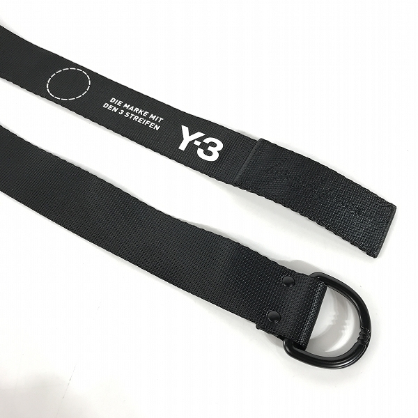 実際に弊社で買取させて頂いたY3/ワイスリー ダブルリングベルト ブラック/L