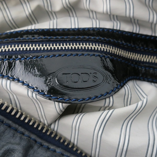 実際に弊社で買取させて頂いたTODS/トッズ デニム ショルダーバッグの画像 6枚目